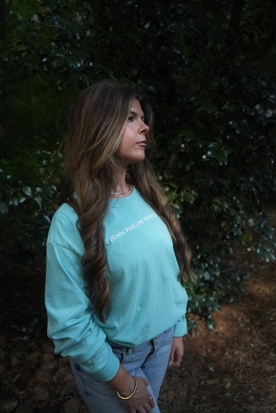 Signature Long Sleeve T-shirt - Chalky Mint-John Phillips Triangle