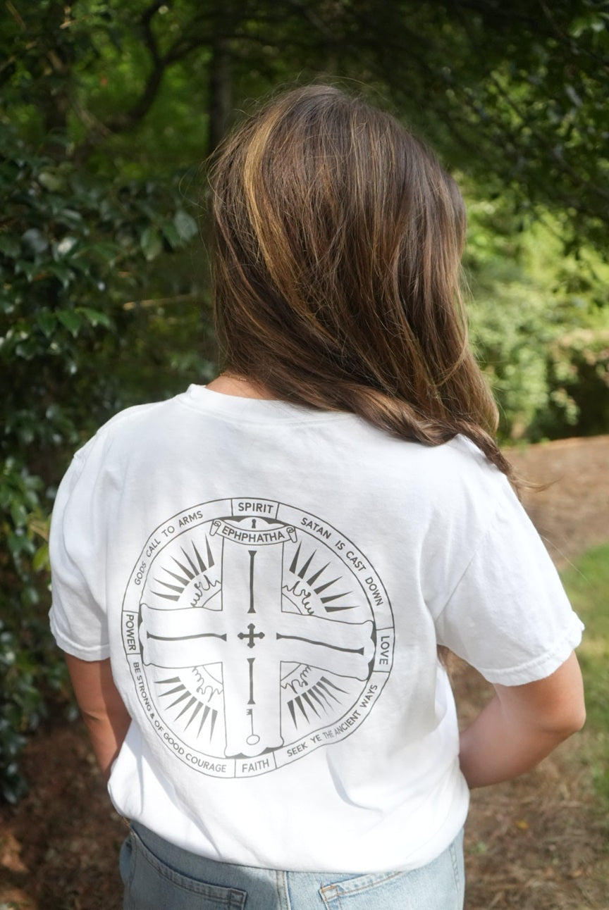 Signature Short Sleeve T-shirt - White-John Phillips Triangle