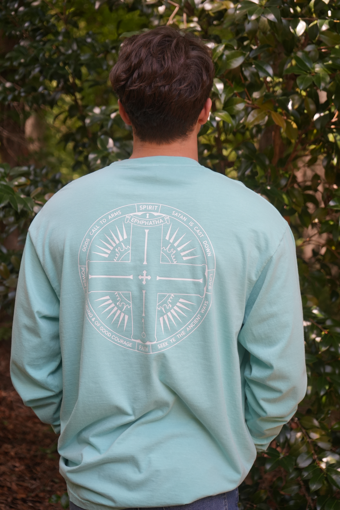 Signature Long Sleeve T-shirt - Chalky Mint-John Phillips Triangle