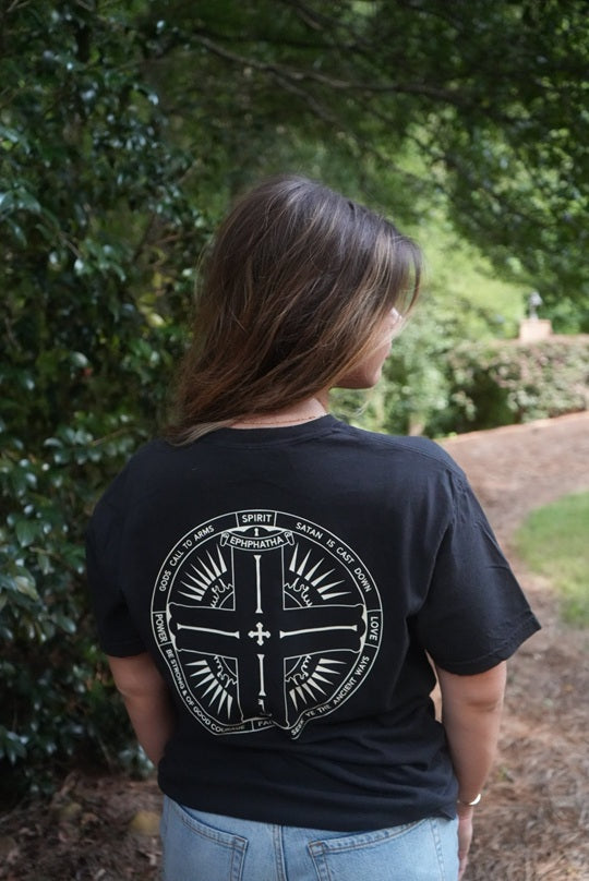 Signature Short Sleeve T-shirt - Black-John Phillips Triangle
