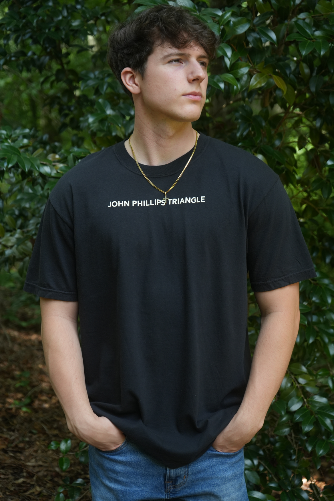 Signature Short Sleeve T-shirt - Black-John Phillips Triangle