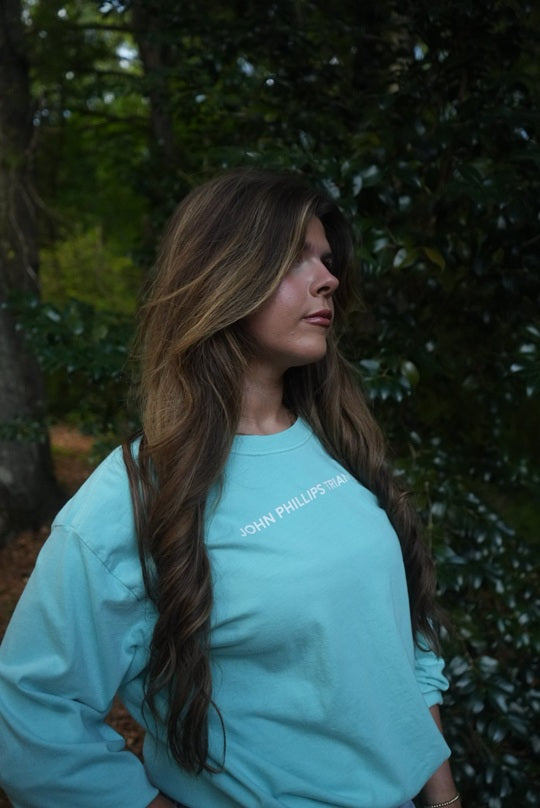 Signature Long Sleeve T-shirt - Chalky Mint-John Phillips Triangle