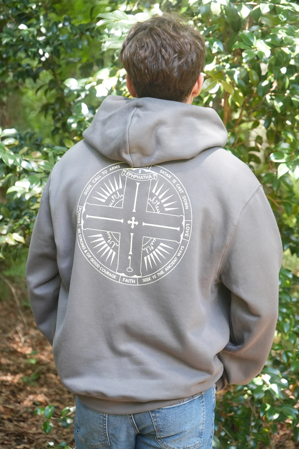 Signature Heavy Weight Hoodie - Gray-John Phillips Triangle