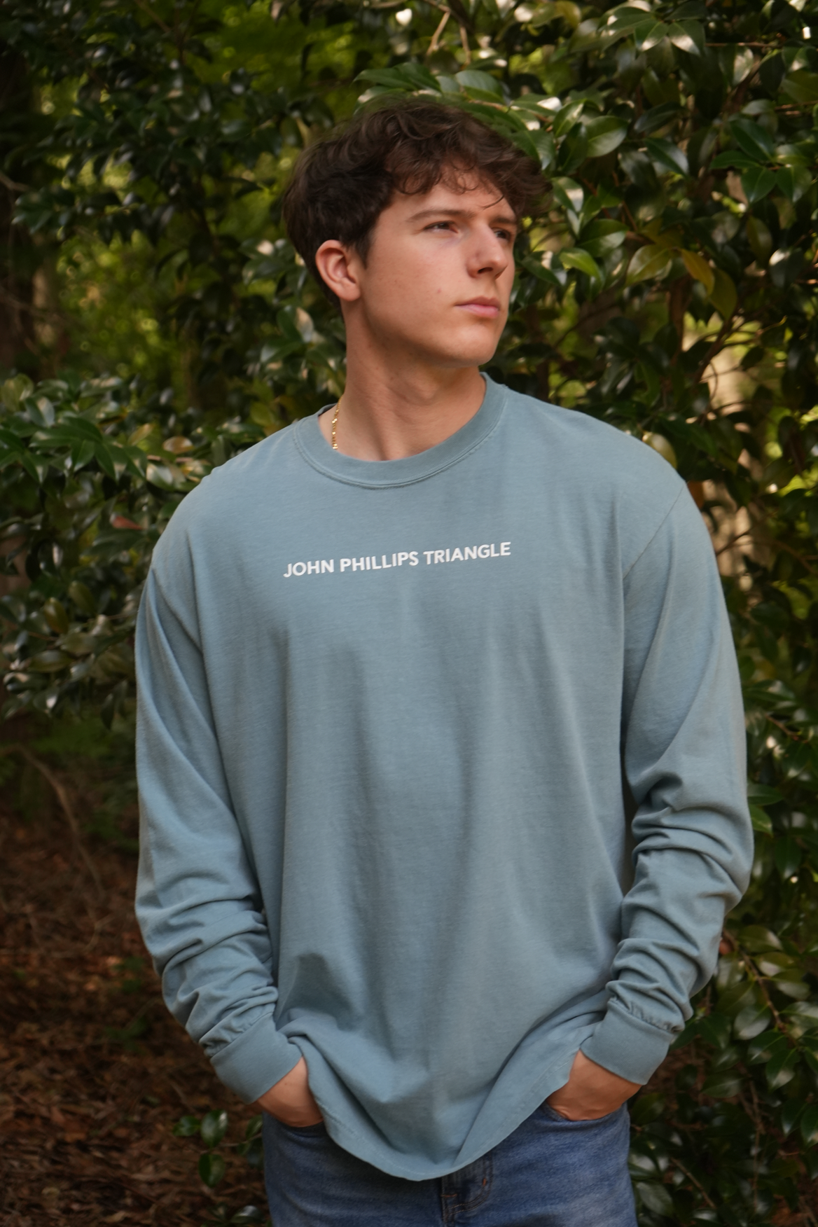 Signature Long Sleeve T-shirt - Ice Blue-John Phillips Triangle