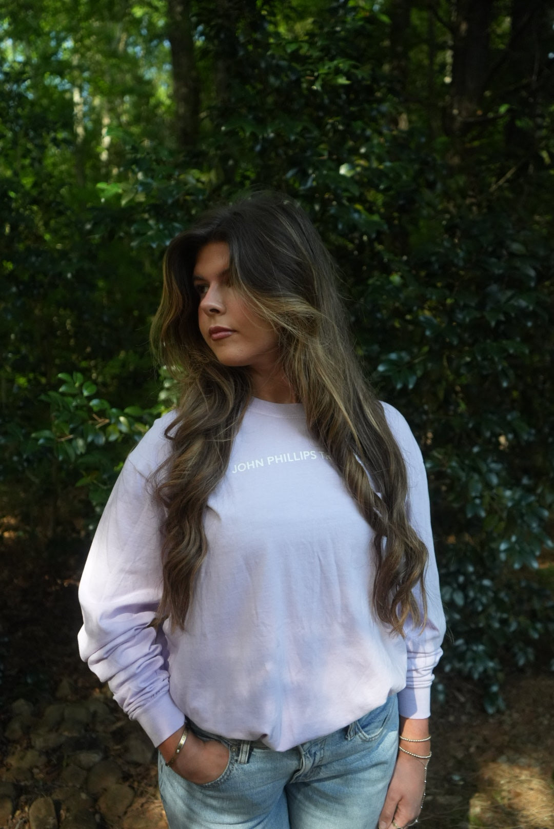 Signature Long Sleeve T-shirt- Orchid-John Phillips Triangle