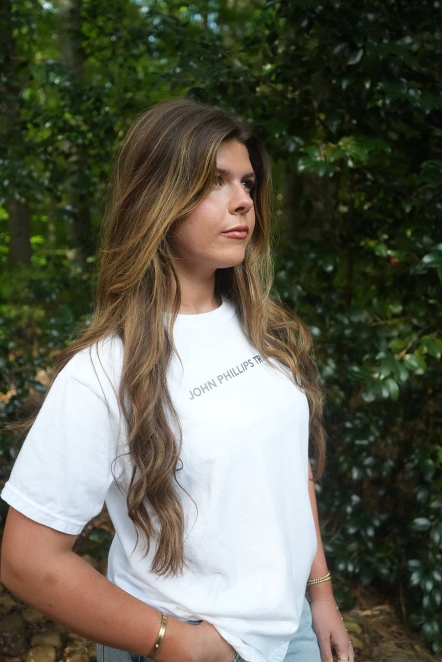 Signature Short Sleeve T-shirt - White-John Phillips Triangle