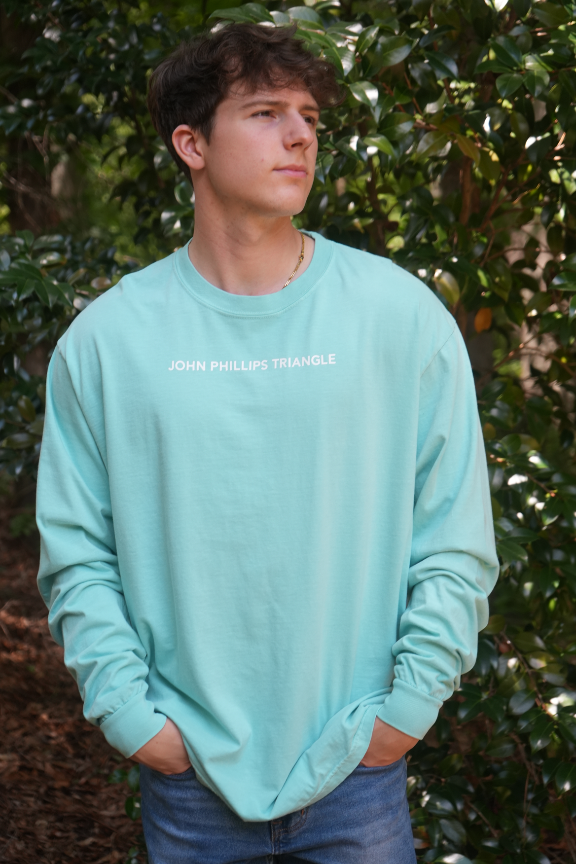 Signature Long Sleeve T-shirt - Chalky Mint-John Phillips Triangle