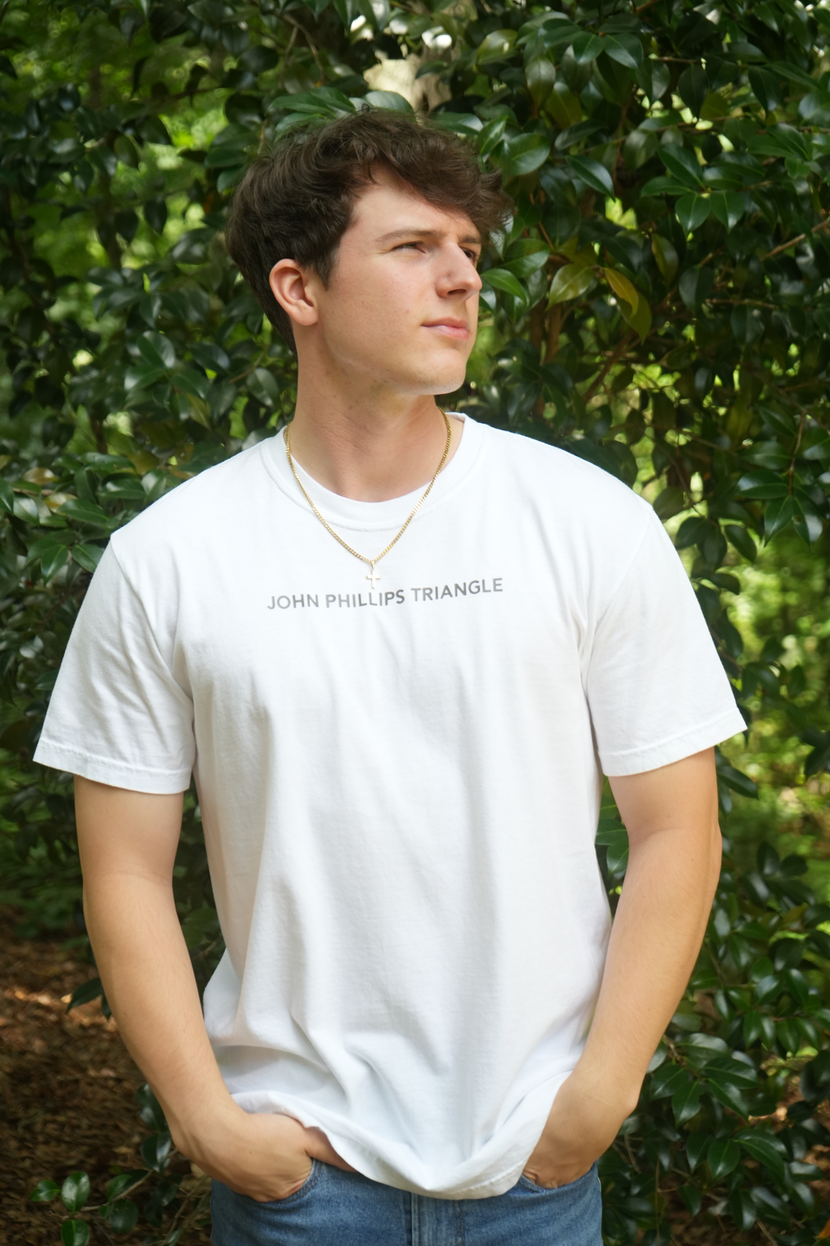 Signature Short Sleeve T-shirt - White-John Phillips Triangle